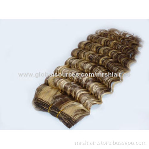 22-inch Color Curly Human Hair Weave
